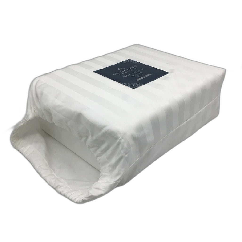 Kirkton House 1000TC White Sateen Cotton Fitted Sheet Set QUEEN Size NEW