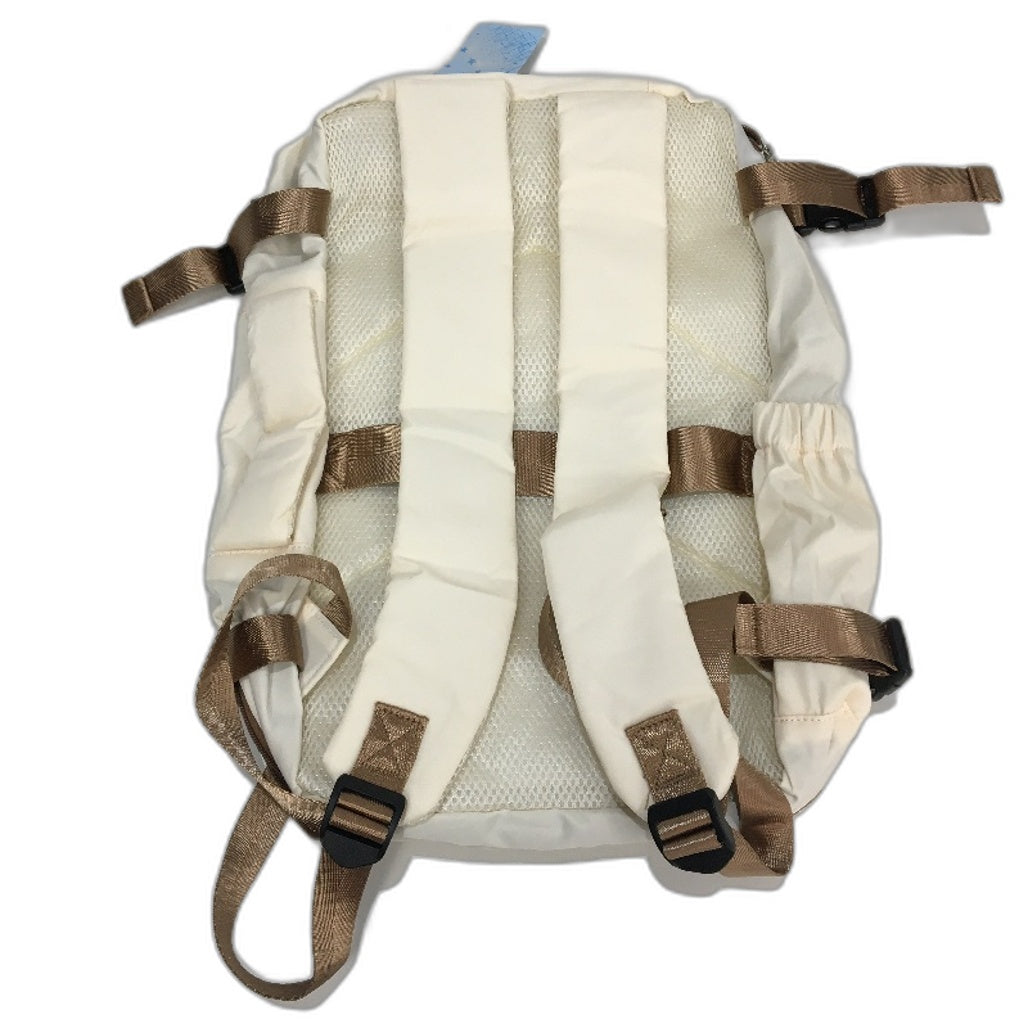 Travel Backpack Essentials Carry On Business Trip Laptop Bag Beige & Brown NEW