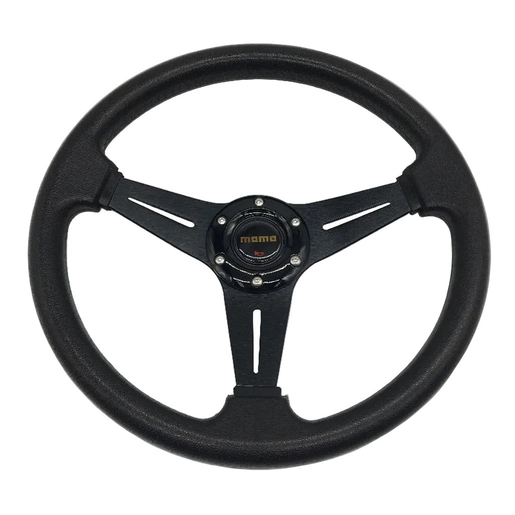 Momo Universal Racing Car Sport Steering Wheel 35CM Deep Dish Black NEW