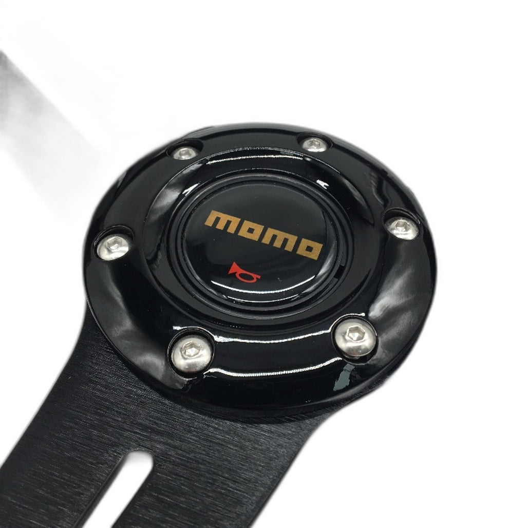 Momo Universal Racing Car Sport Steering Wheel 35CM Deep Dish Black NEW