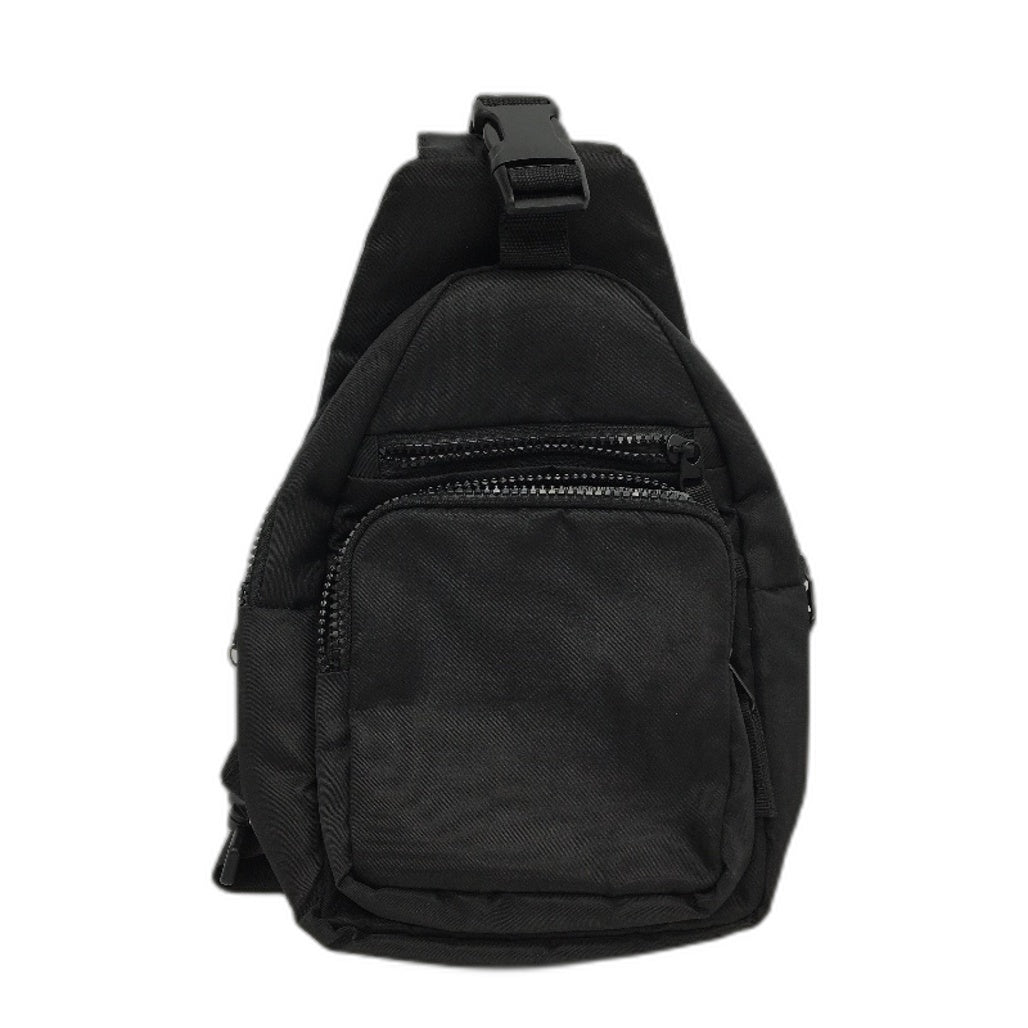 RFID Sling Bag Crossbody Backpack Multiple Pockets Adjustable Strap Black NEW