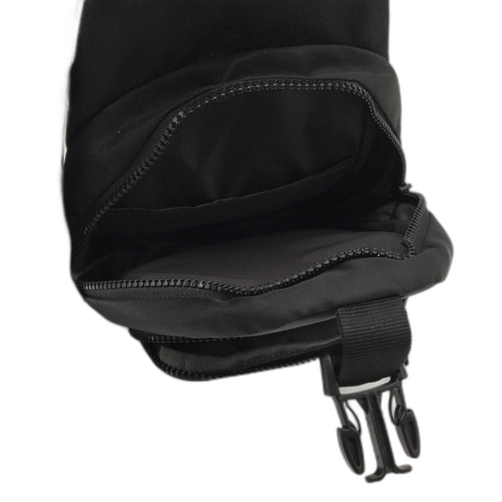 RFID Sling Bag Crossbody Backpack Multiple Pockets Adjustable Strap Black NEW