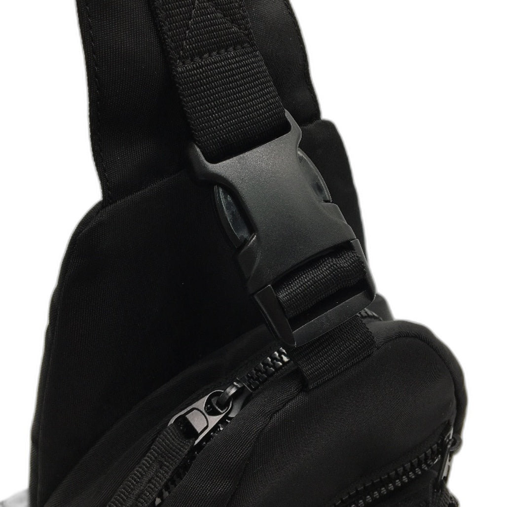 RFID Sling Bag Crossbody Backpack Multiple Pockets Adjustable Strap Black NEW