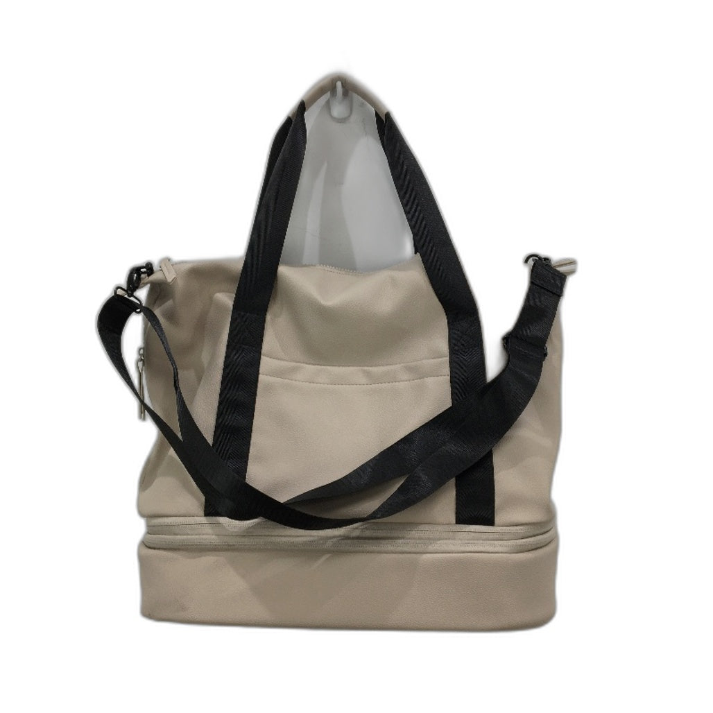 Large Capacity Expandable Baby Diaper Tote Mummy Bag With Straps Tan NEW