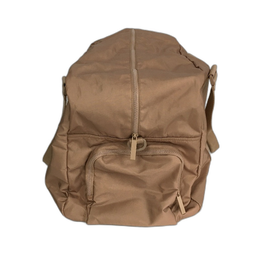 Casual Large Capacity Weekender Duffle Bag With 2 Side Zipper Pockets Copper NEW