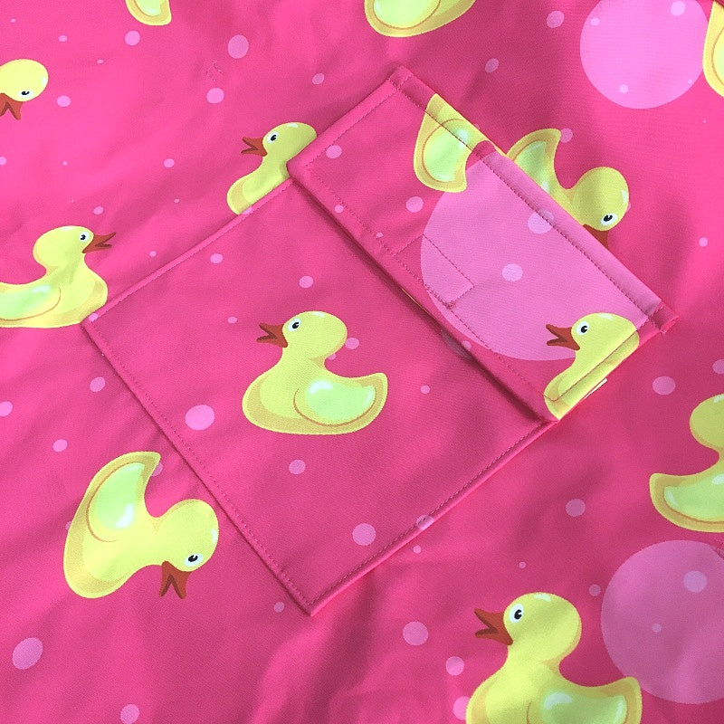 NACOCO Large Dog Raincoat Adjustable Rubber Duck Reflective Strip Size 2XL NEW