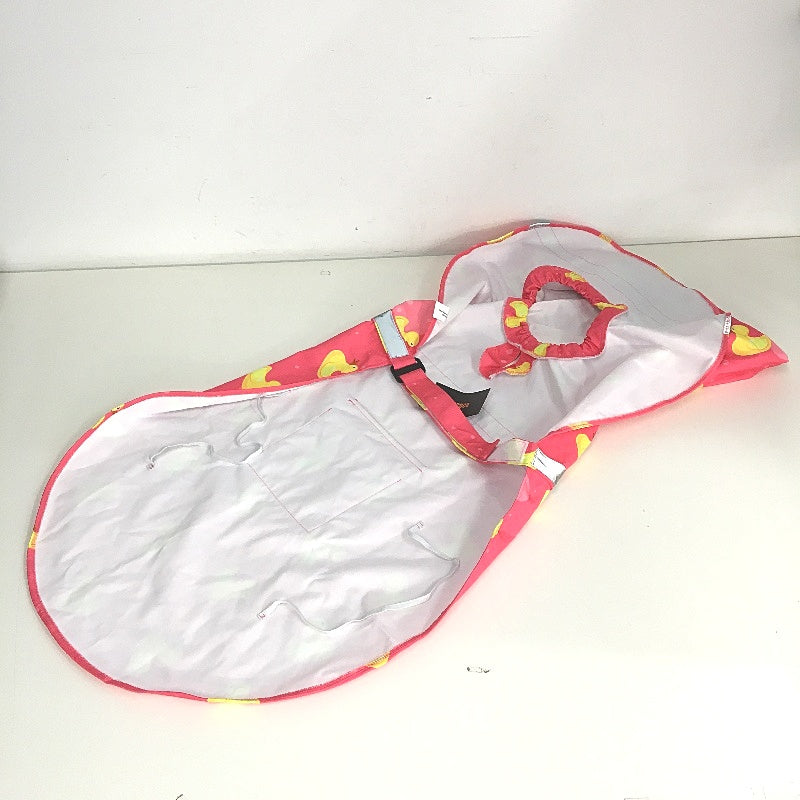 NACOCO Large Dog Raincoat Adjustable Rubber Duck Reflective Strip Size 2XL NEW