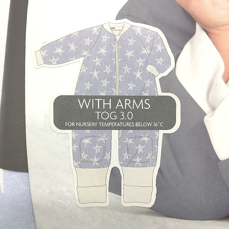 Baby Sleeptime Blue Stars Sleepingbag With Arms & Legs Size 3 2-3Years NEW