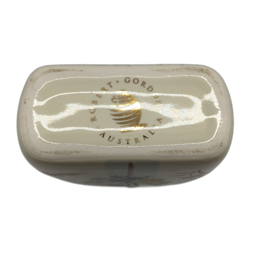 COLLECTABLE Robert Gordon Pottery Australia Floral Print 12cm Bud Vase