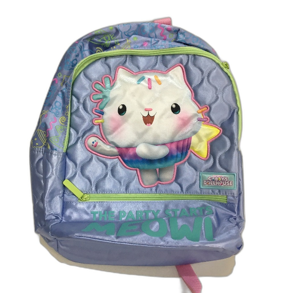 Caprice Gabbys Dollhouse Party Starts Meow Satin Silky Style Kids Backpack NEW