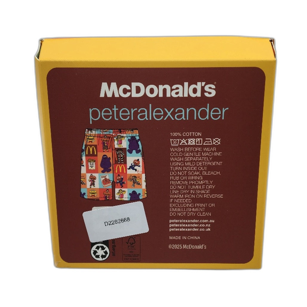 Peter Alexander McDonalds Mascots Cotton Sleep Shorts Mens Size 3XL NEW