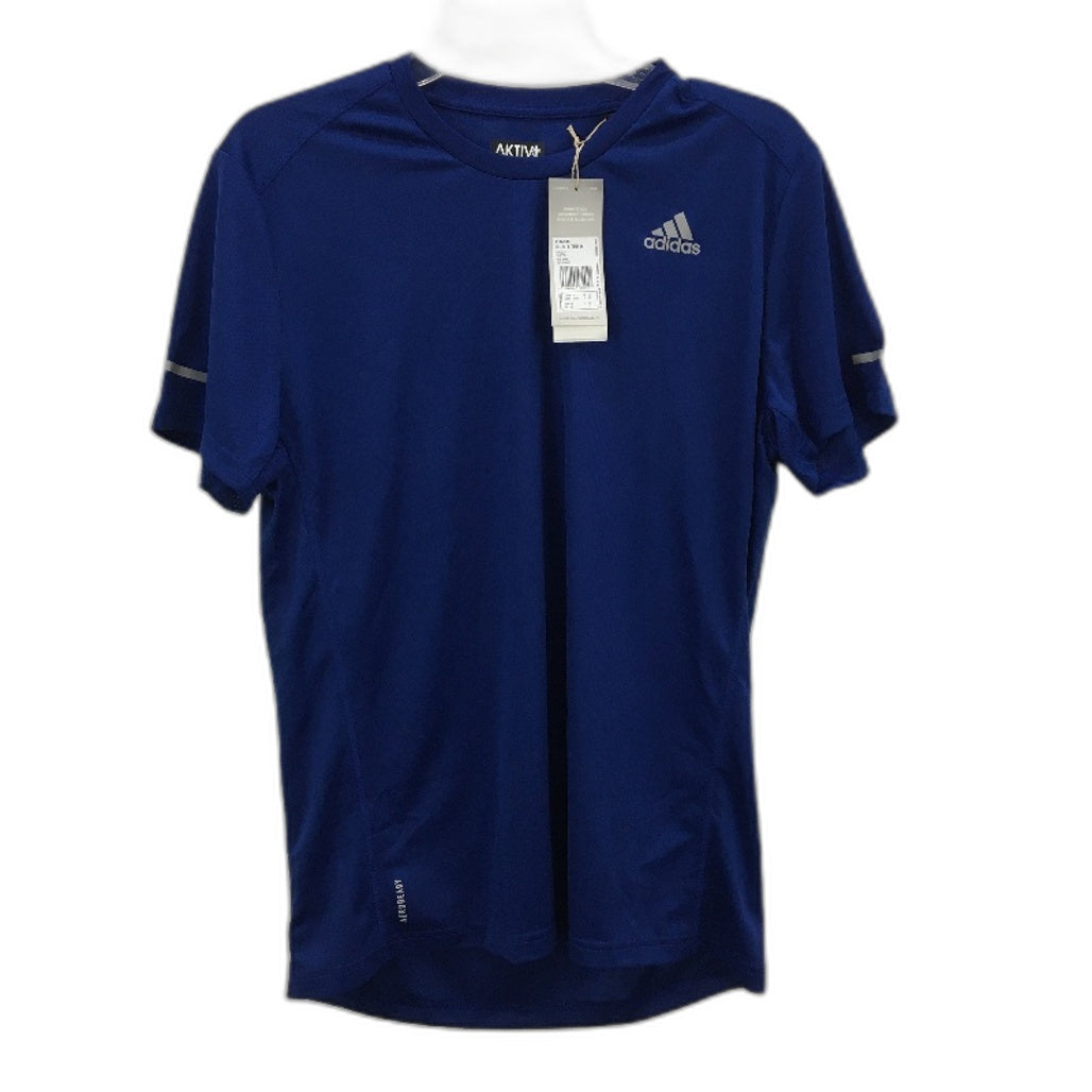 Adidas AeroReady AKTIV Against Cancer Blue Run It Tee Mens Size Medium NEW