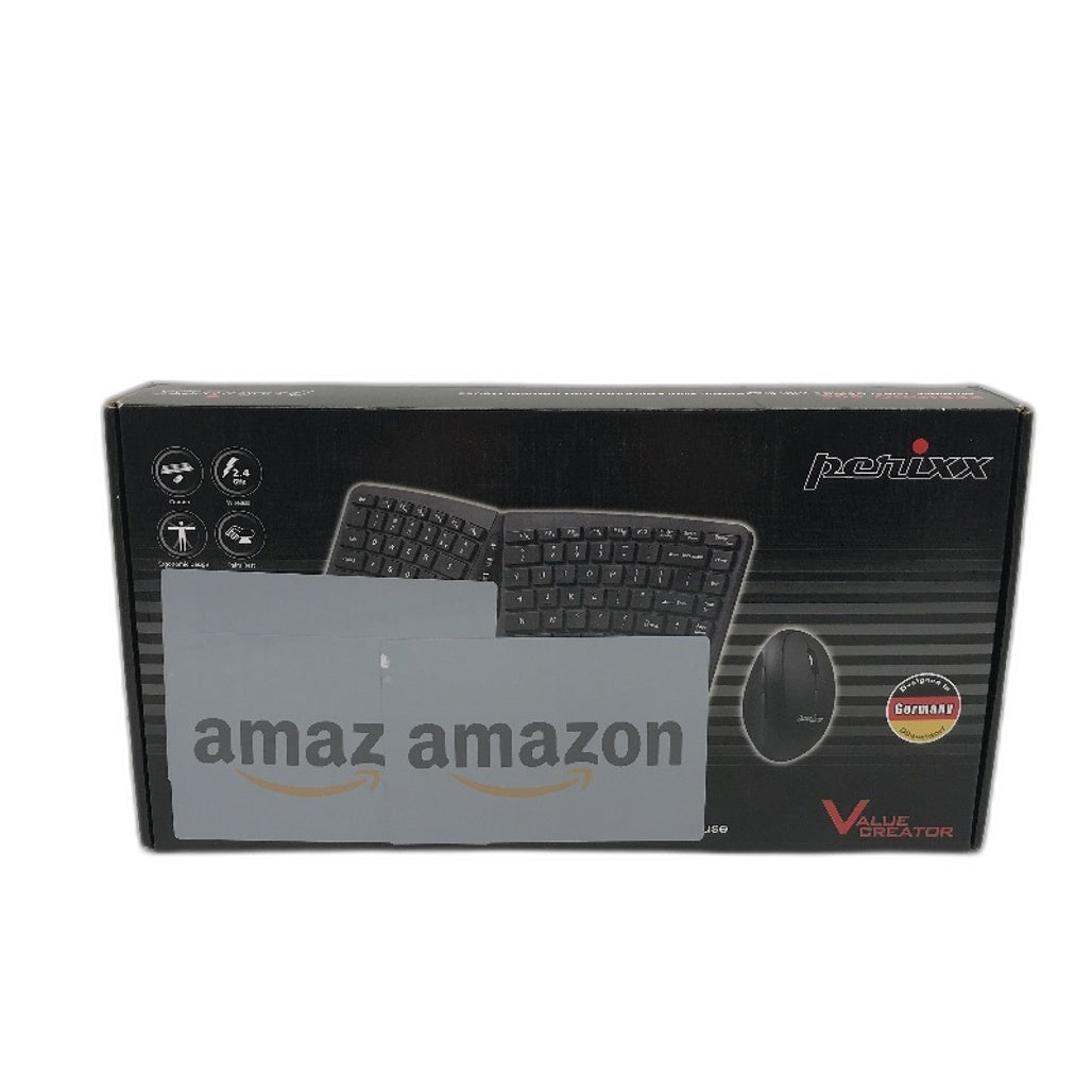 Perixx PERIDUO-606 2 in 1 Combo Ergonomic Wireless Mini Keyboard and Mouse NEW