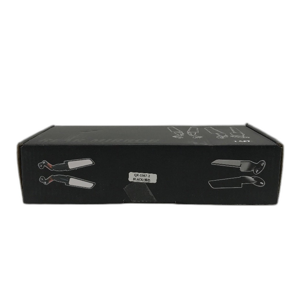 1 Pair Motorcycle Rearview 360 Degree Rotating Flat Side Mirrors NEW