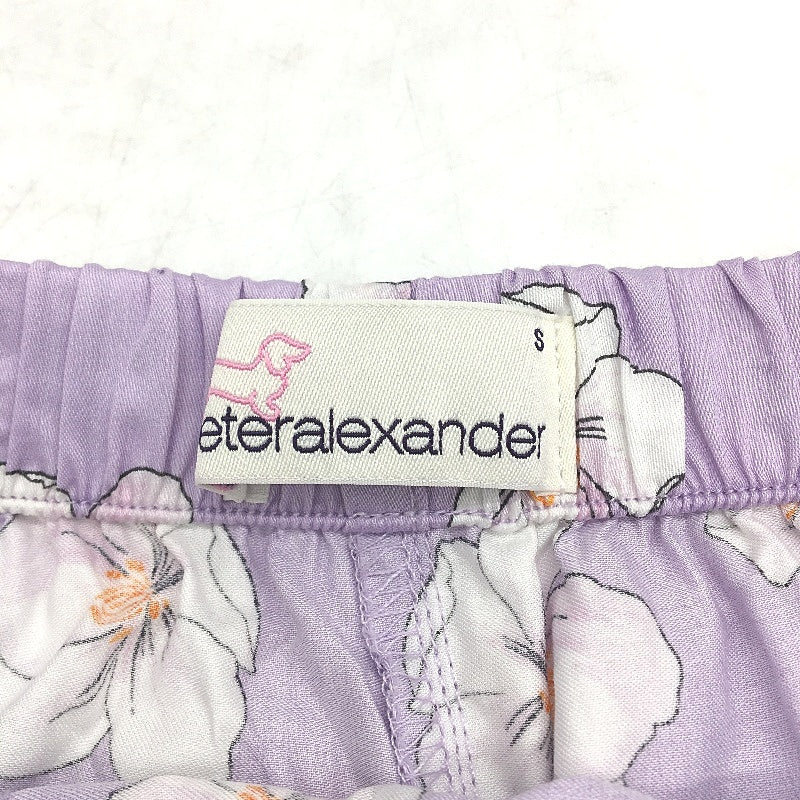 Peter Alexander Lilac Purple & White Flowers Cotton Sleep Shorts Ladies Size S