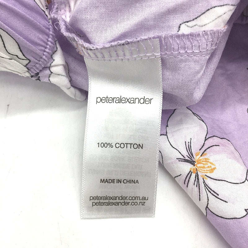 Peter Alexander Lilac Purple & White Flowers Cotton Sleep Shorts Ladies Size S