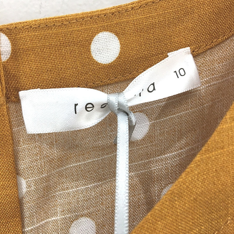 Regatta Linen Blend Mustard Roll Up Sleeve Summer Tunic Top Ladies Size 10 NEW