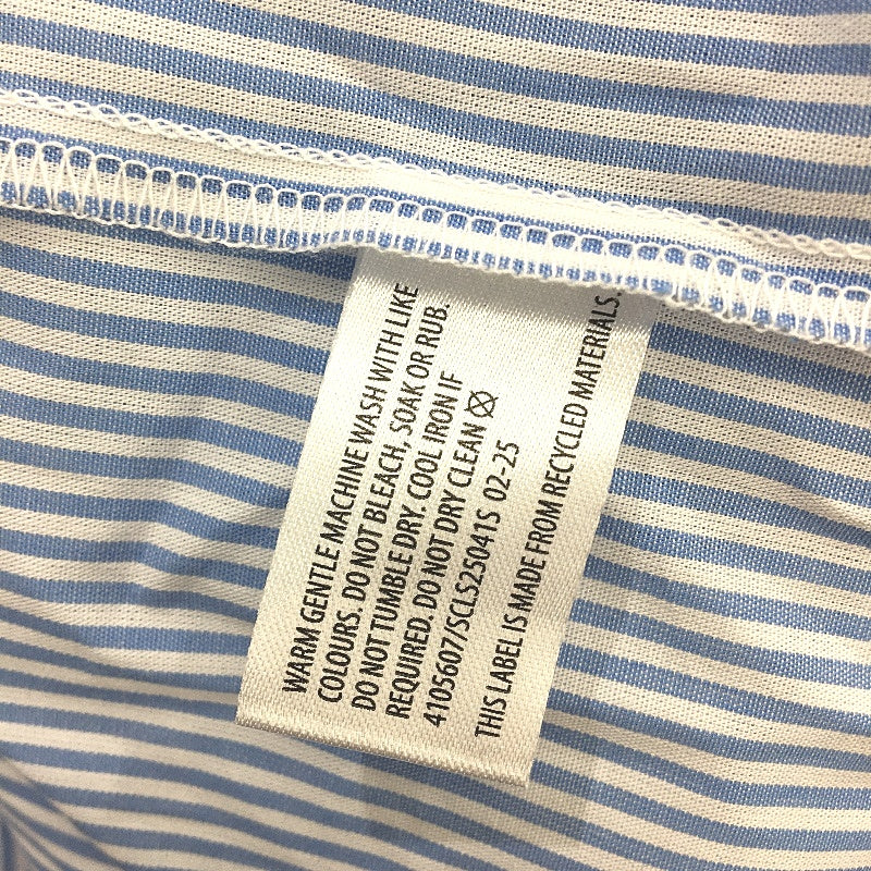 Chloe & Lola Blue & White Stripe 100% Cotton Oversized Sleep Top Ladies Sz S NEW