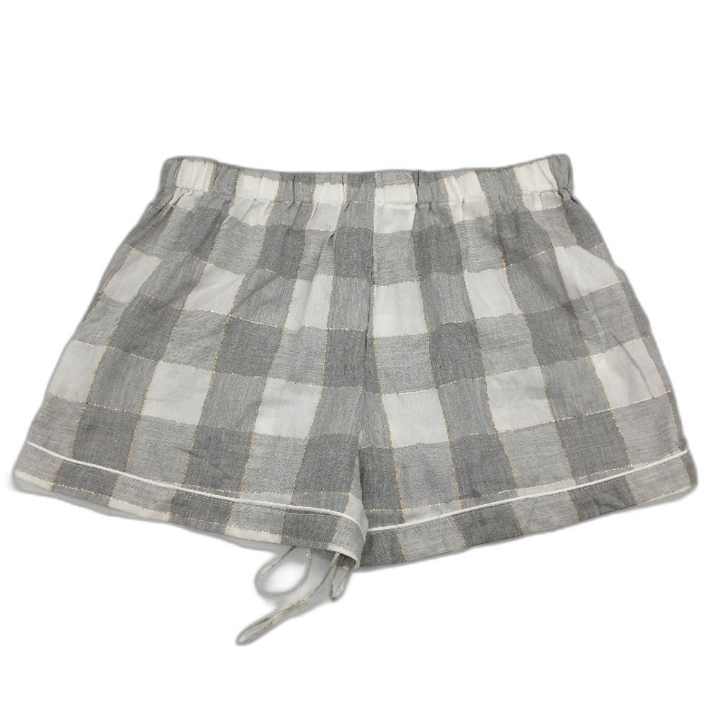 Chloe & Lola Grey With Gold Fleck Check Sleep Shorts Ladies Size XS NEW