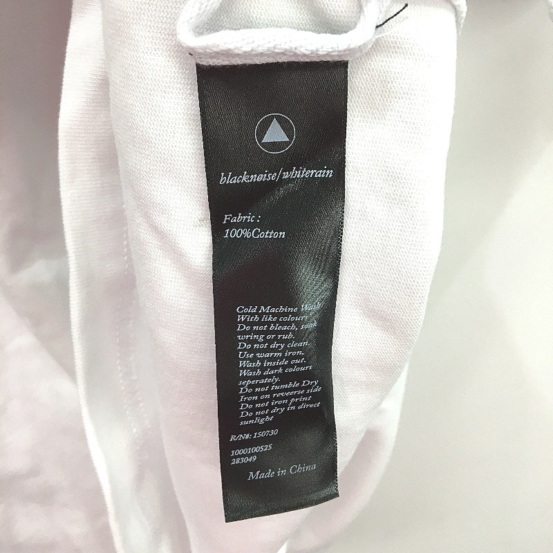 Black Noise White Rain Logo Future Peace Cotton T-Shirt Mens Size XL NEW