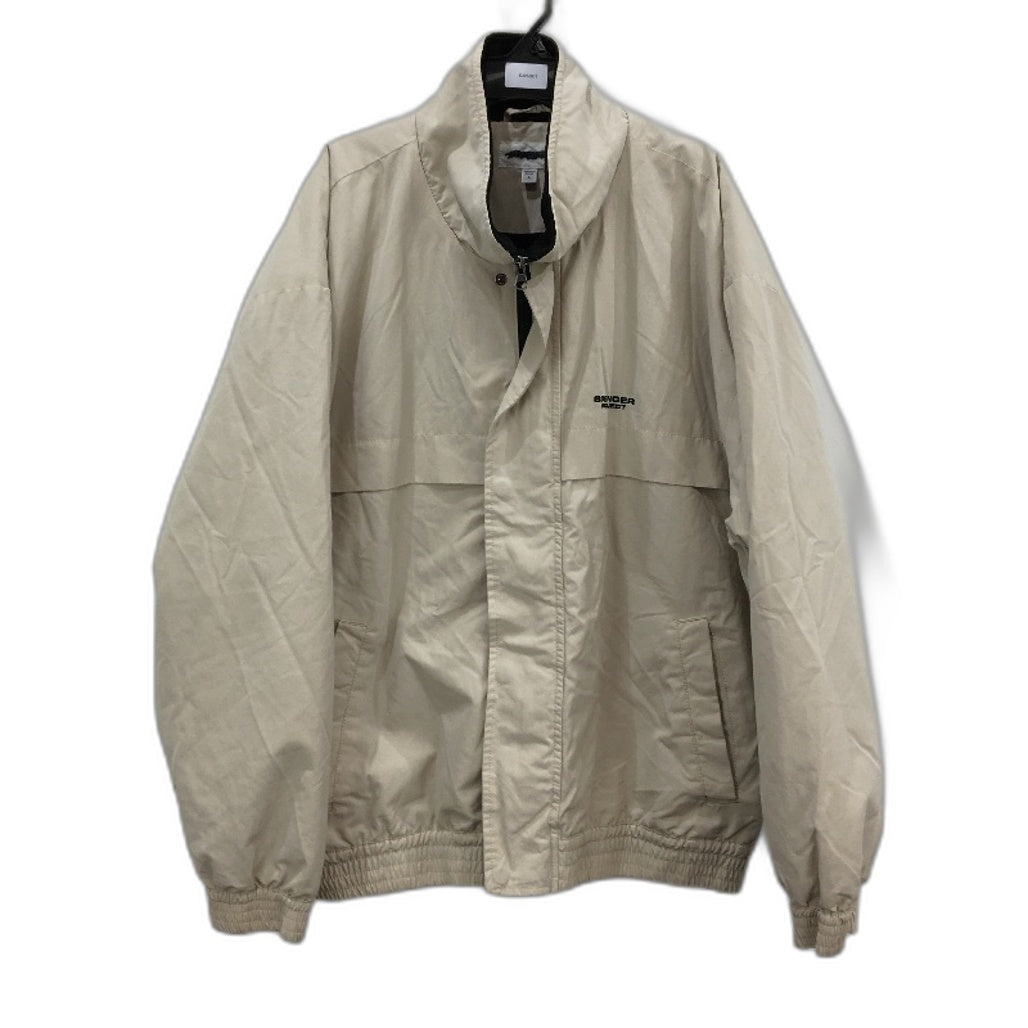 Spencer Project Sand Beige Fleece Lined Zip Up Jacket Mens Size Large NEW