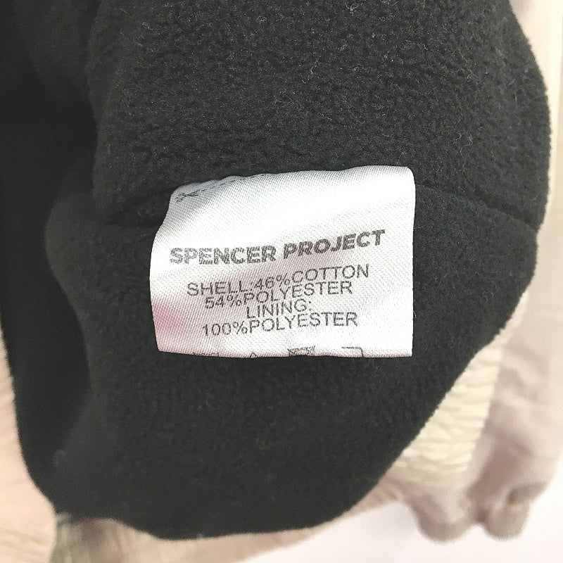 Spencer Project Sand Beige Fleece Lined Zip Up Jacket Mens Size Large NEW