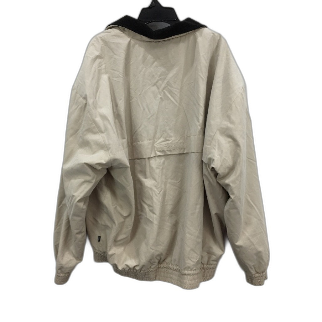 Spencer Project Sand Beige Fleece Lined Zip Up Jacket Mens Size Medium NEW