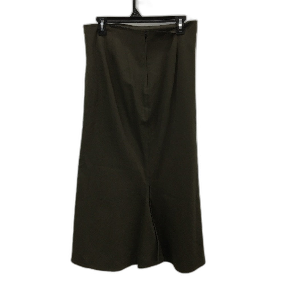 Bassike Chocolate Brown Stretch Longline A Shape Skirt Ladies Approx Size 10