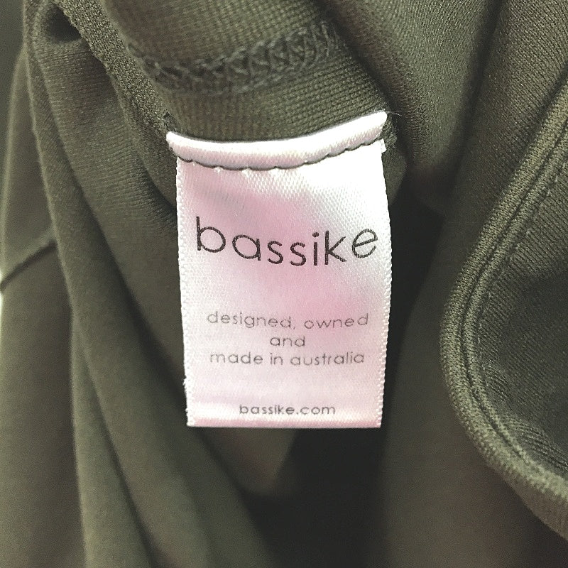 Bassike Chocolate Brown Stretch Longline A Shape Skirt Ladies Approx Size 10