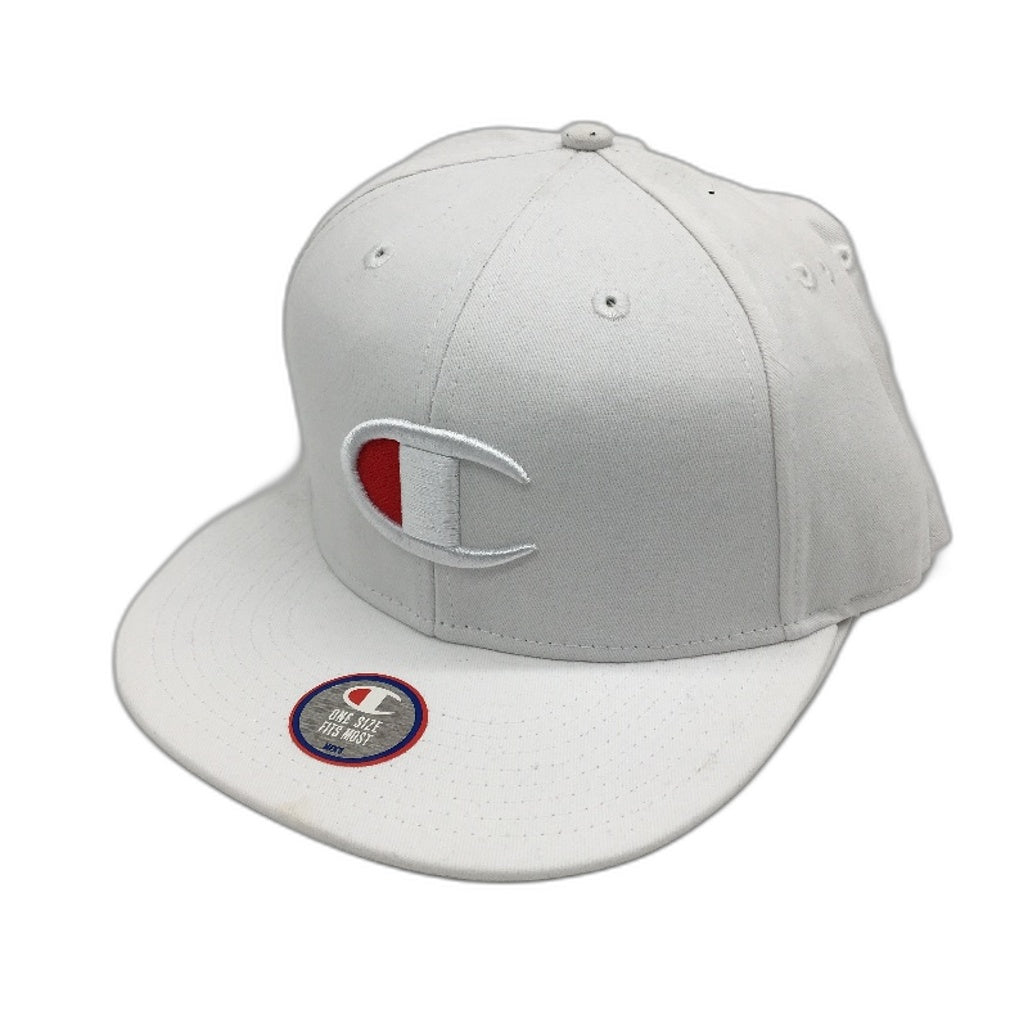 Champion 3 Pack White Embroidered Logo Snapback Baseball Caps Unisex OSFM NEW