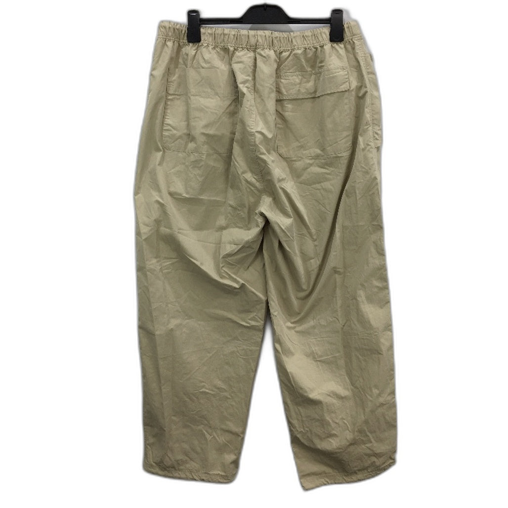 Stussy Heritage Tan Elastic Waisted Zip Up Parachute Pants Mens Size 36 NEW
