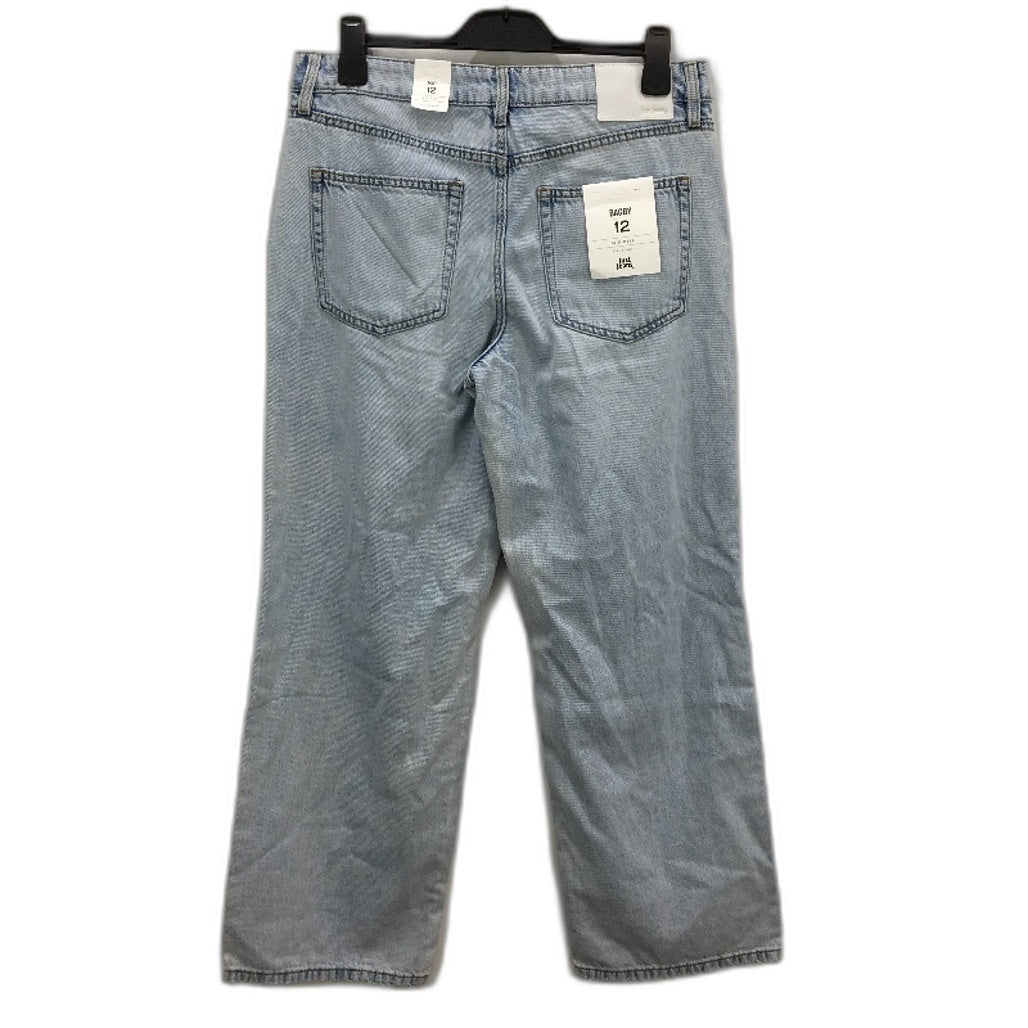 Just Jeans Light Blue Ripped Knee Baggy Mid Rise Denim Jeans Ladies Size 12 NEW