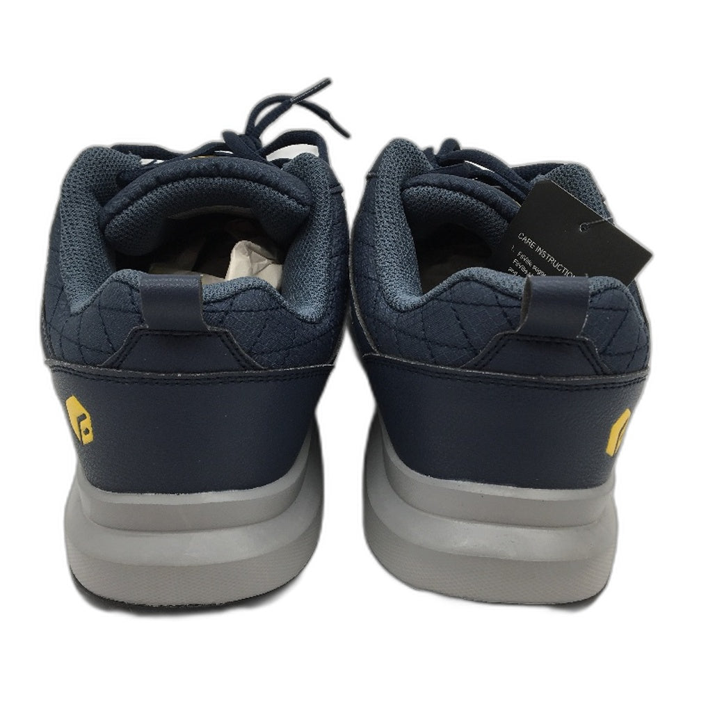 Fitville Navy Low Top Sturdy Core Leather Look Sneakers Mens Size US 8.5 NEW