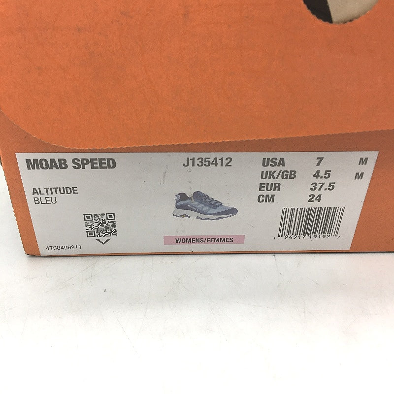 Merrell Moab Speed Alititude Blue Vibram Lace Up Sneakers Ladies US 7 EU37.5 NEW