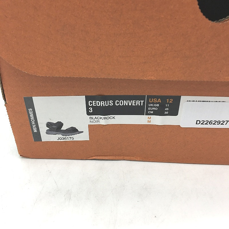 Merrell Cedrus Convert 3 Black Rock Adjustable Summer Sandal Mens US 12 EU45 NEW