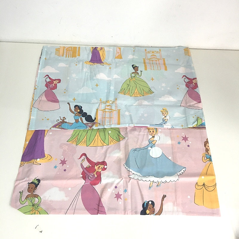 Disney Princess Pink 100% Cotton Reversible Quilt Cover Set DOUBLE Bed NEW