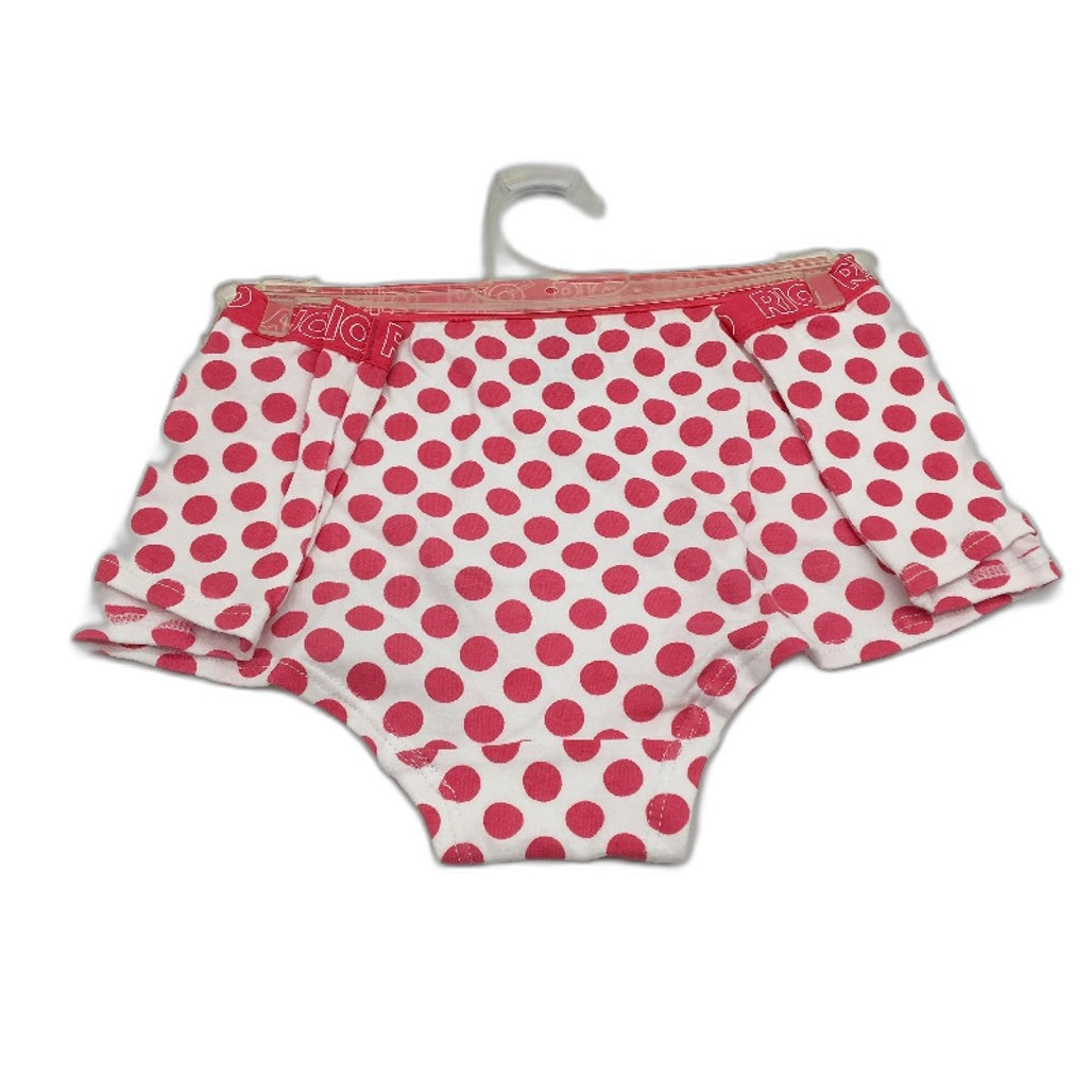 7 Pairs Rio Must Haves White & Pink Polka Dot Shortie Underwear Ladies Sz 14 NEW
