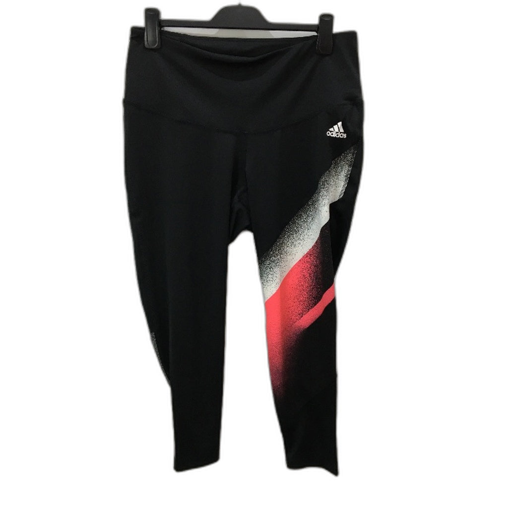 Adidas Aeroready Training Black Mesh Calf 3/4 Length Tights Size 1X UK 20-22 NEW