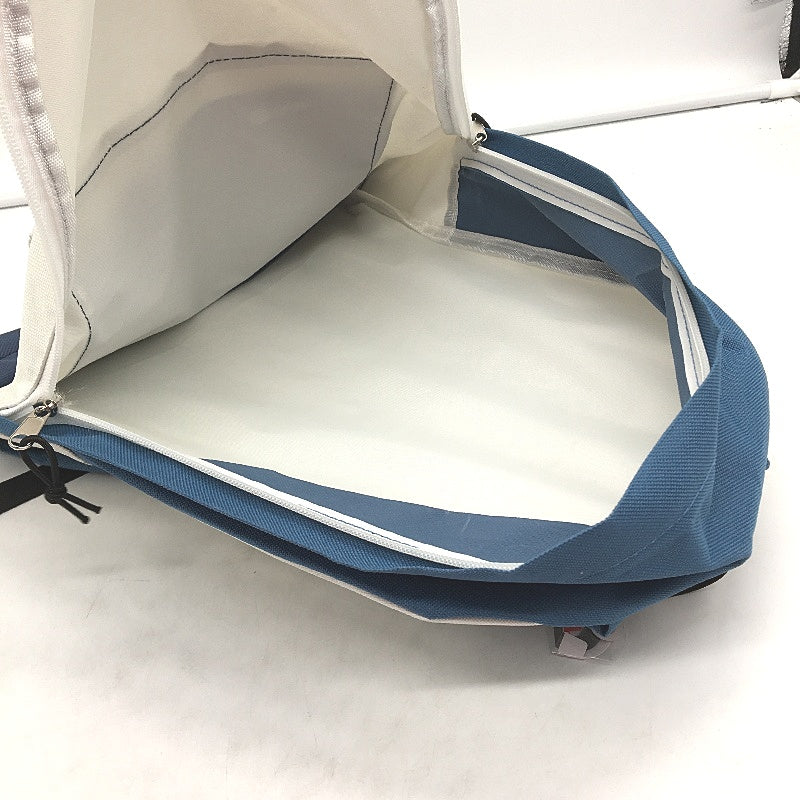 Dual Colour Navy Blue & White 14.5L Junior Classic Lightweight Backpack 40cm NEW