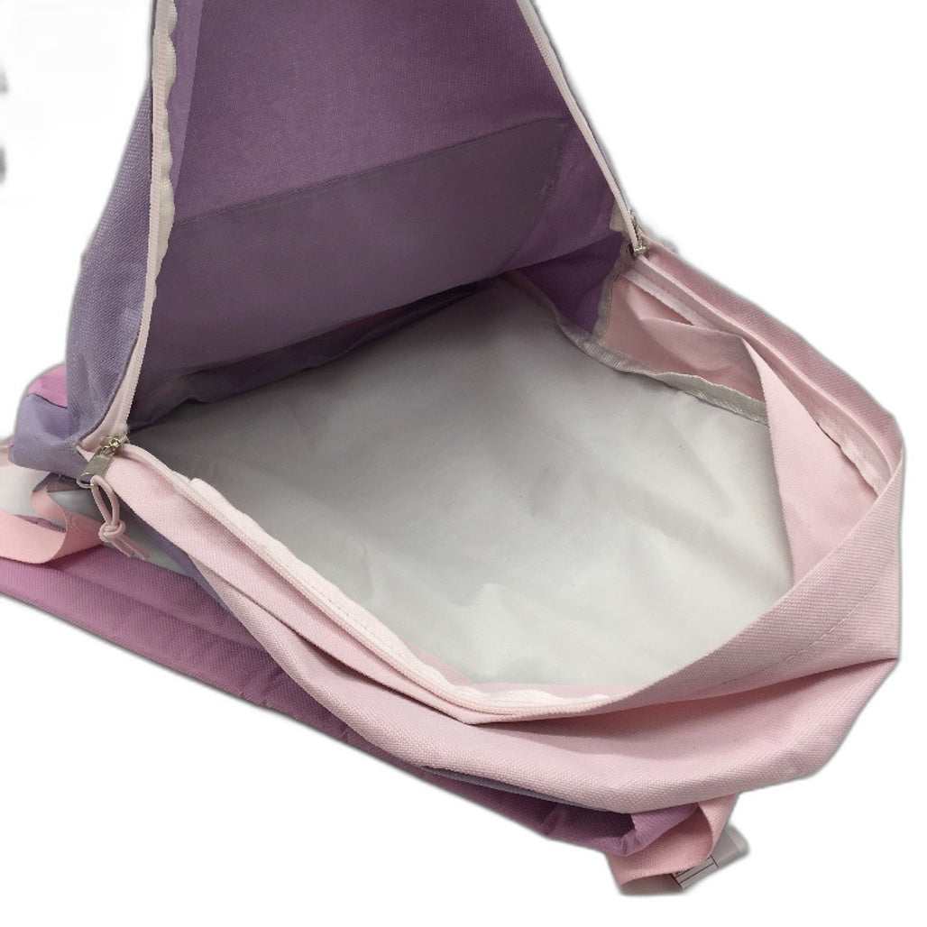 Dual Pink & Purple 14.5L Junior Classic Lightweight Kids Backpack 40cm NEW