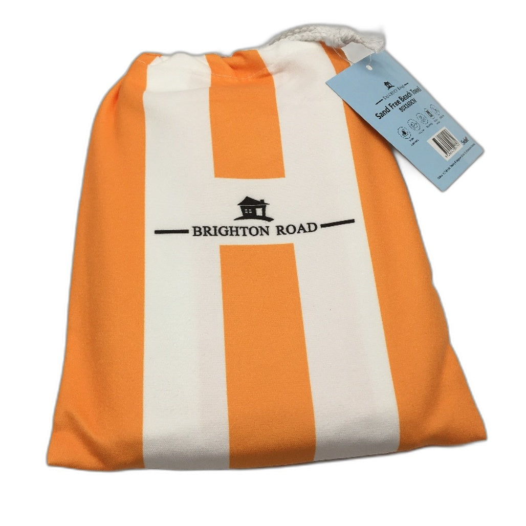 Brighton Road 2Pck Red Orange Sand Free Lightweight Microfibre Beach Towels NEW