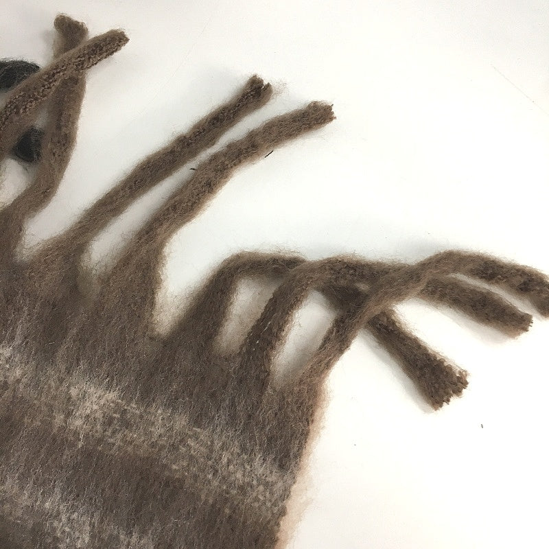 Insight Soft Fuzzy Chunky Winter Scarf Oversize Brown Checkered One Size NEW