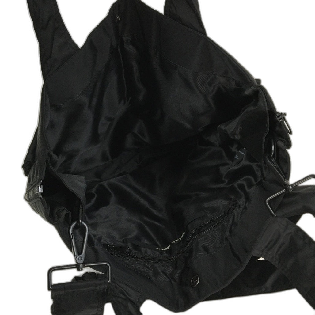 Blacknoise Whiterain Large Expandable Nylon Utility Worker Bag Black Unisex NEW