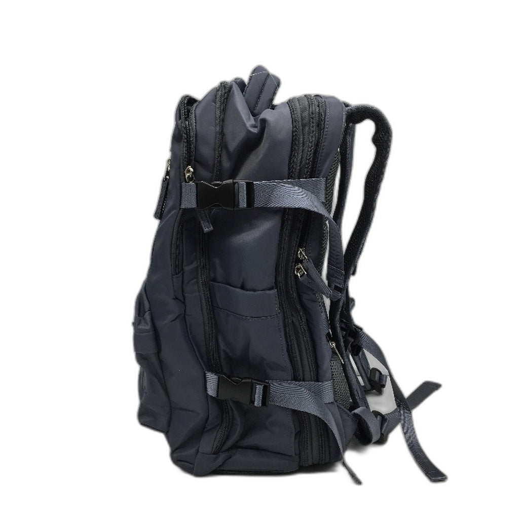 Large Capacity Expandable Carry On Travel Backpack Weekend Trip Bag Grey NEW