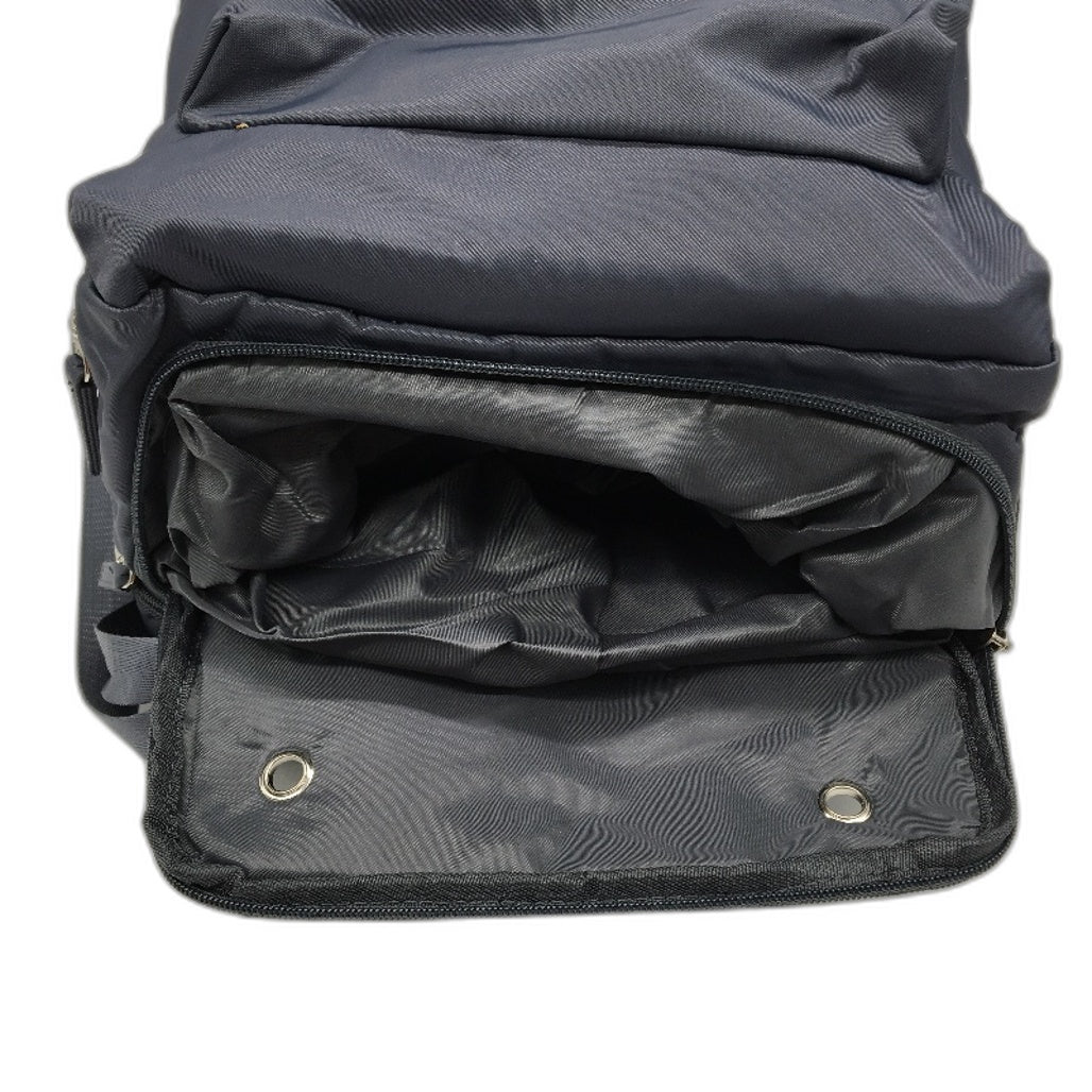 Large Capacity Expandable Carry On Travel Backpack Weekend Trip Bag Grey NEW