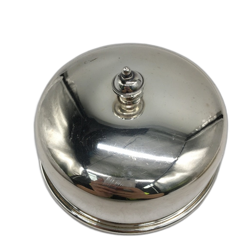 ANTIQUE Hecworth Repoduction Old Shefield Silver Plated Dish With Lid 15cm