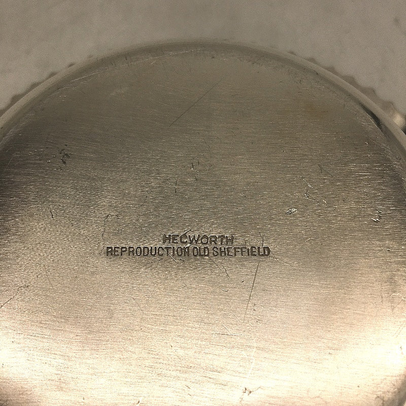 ANTIQUE Hecworth Repoduction Old Shefield Silver Plated Dish With Lid 15cm