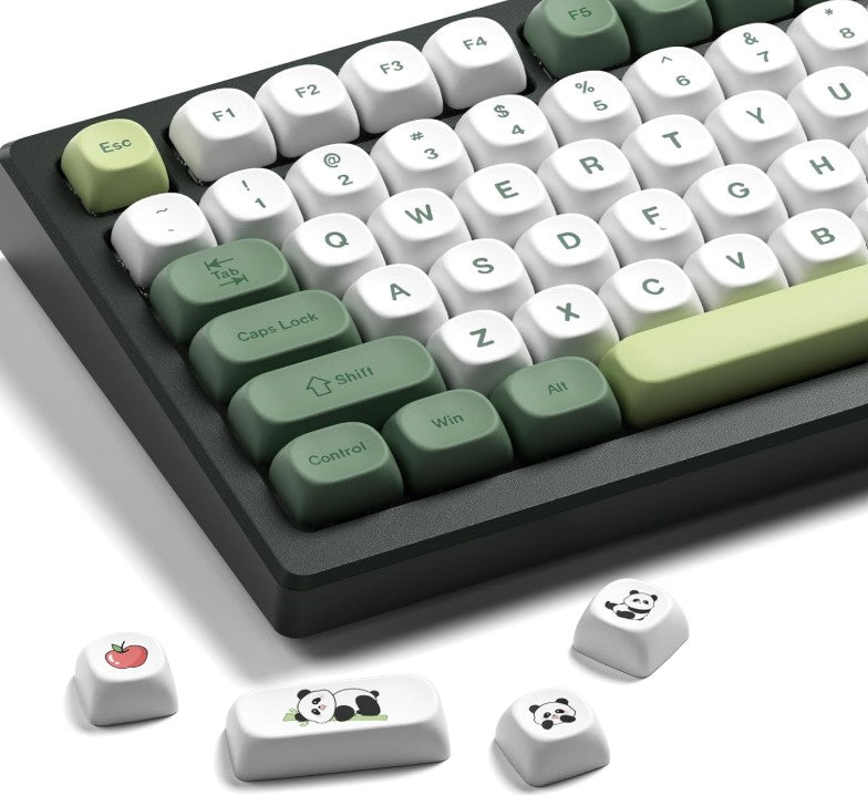 XVX MOA Profile Matcha Panda PBT Dye-Sub 143-Key Keycaps Set