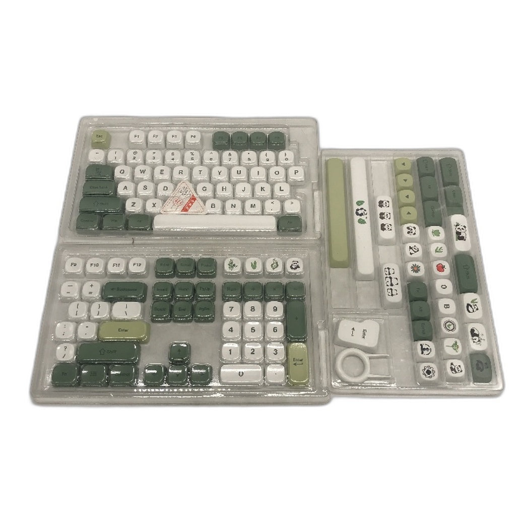 XVX MOA Profile Matcha Panda PBT Dye-Sub 143-Key Keycaps Set