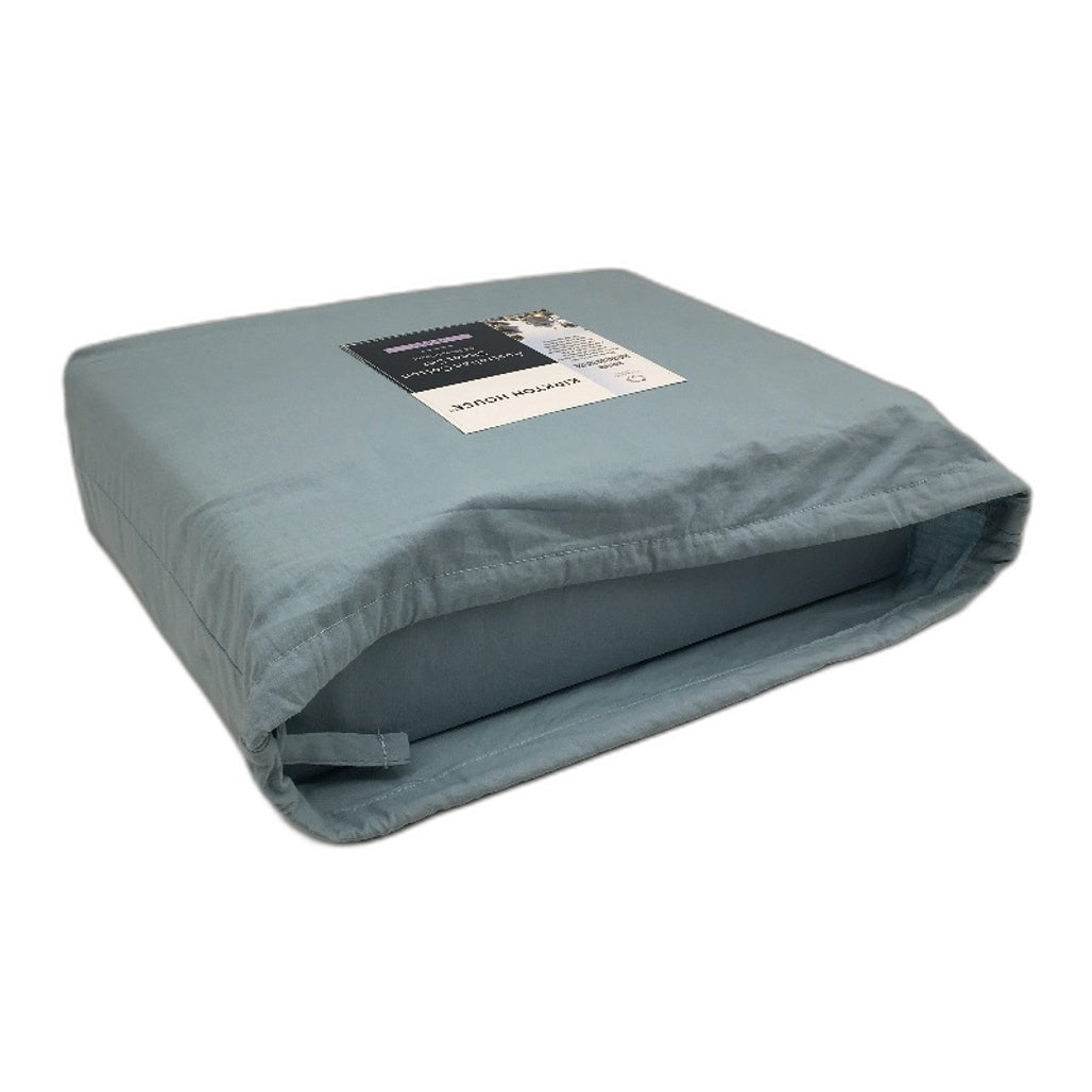 Kirkton House Sage Green 250 TC Australian Cotton Sheet Set QUEEN Size NEW